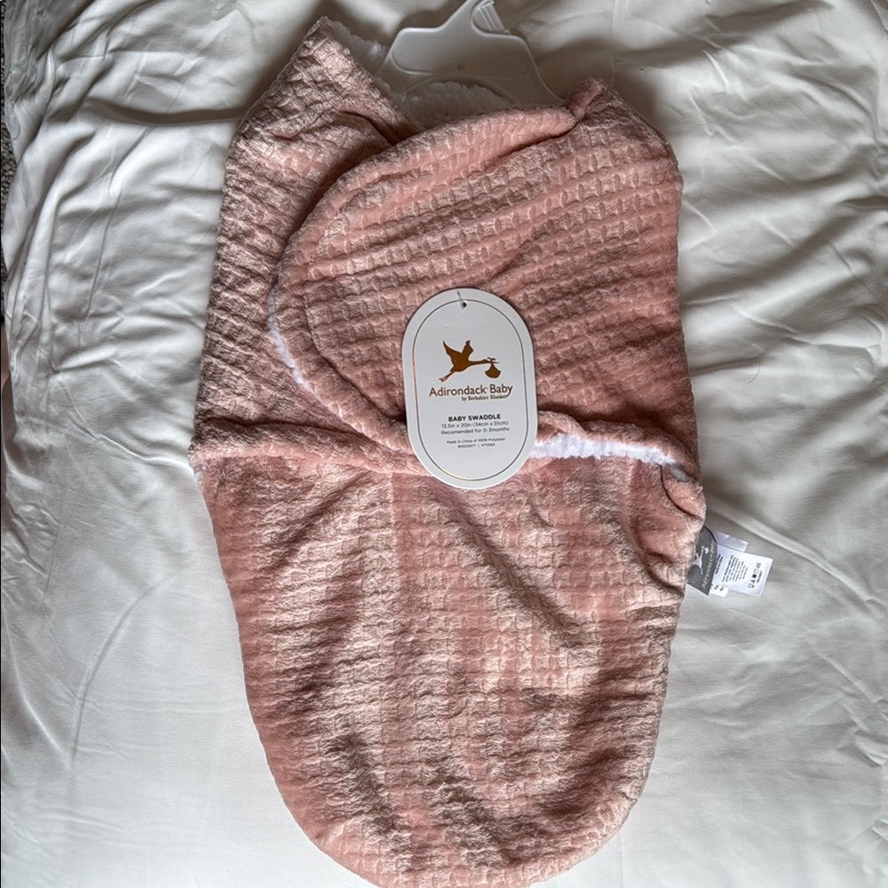 Adirondack Baby Pink Swaddle Blanket
